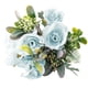 thumbnail image 3 of Wosthever Rosa de tela de seda, decoración para el hogar y la Oficina, flor de rosa realista artificial Flores artificiales azul, 3 of 6