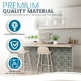 thumbnail image 3 of Mi Alma Brown Blue Vintage Flower Peel & Stick Vinyl Backsplash Tiles 5x5, 24 pcs, 3 of 11