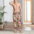 thumbnail image 2 of Balery Tulips Flowers Pantalones de pijama para hombre, pijama ultraligero, pantalón de descanso-Medium, 2 of 6