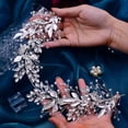 thumbnail image 5 of Tocados de novia para boda, accesorios para el cabello para novias, diadema de boda con diamantes de imitación para mujeres y niñas LingWen 9024715126481, 5 of 5