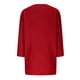 thumbnail image 3 of Suéteres Umfun para mujer, sueltos, informales, de punto, lisos, estampados, cuello redondo, manga 3/4, suaves al tacto, ligeros, rojos, talla 3XL, 3 of 5