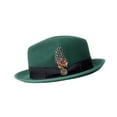 thumbnail image 5 of Segolike Fedora Trilby Hat for Travel Costume Accessory Wedding Party Cosplay Green, 5 of 8
