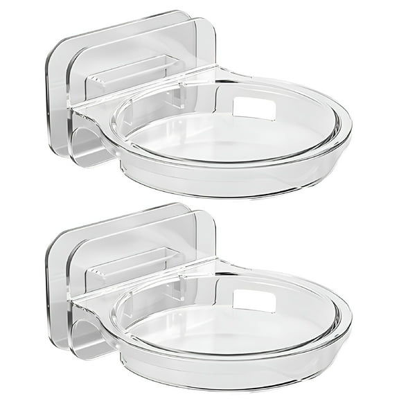 LAMIRO 2pcs Floating Small Wall Shelves Mini Wall Mounted Storage Shelf Hanging Display Shelves