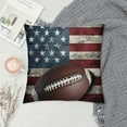 thumbnail image 2 of Nawypu American Flag Pillow&nbsp;Cover, Boys Football Throw&nbsp;Pillow&nbsp;Cover Soccer Sports Games Cushion&nbsp;Cover For Girls Woman, United States Federations Stars Stripes Cushion, 2 of 5