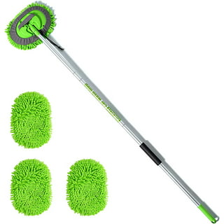 Ghopy 47.6 Microfiber Car Wash Brush Mop Kit with 180° Swivel Head Mitt  Sponge with Long Handle Car Cleaning Supplies Kit Duster Washing Car Tools