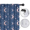 thumbnail image 4 of Blackout Kids Curtains,Blue Pink Moon Star Planet Pattern Childrens Insulated Curtains Set Of 2,Bedroom Essentials,Toddler Room Decor 42"x54", 4 of 5