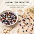 thumbnail image 4 of 100 Pcs Crystal Beads,Topboutique Natural Stone Beads,Round Gemstone Beads,8mm Multicolor Beads,Loose Beads for DIY Jewelry Bracelet Making, 4 of 7