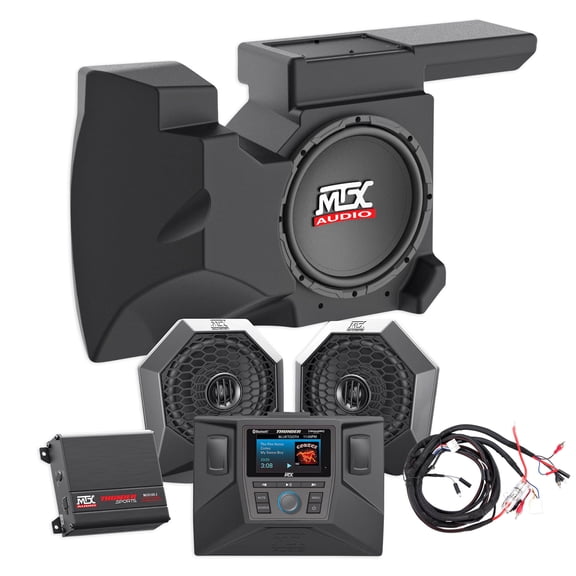 2014-18 Polaris RZR XP1000/900 Speakers Pods Amp Receiver Dash Kit Powered Sub