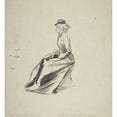 thumbnail image 2 of Phil May 15x16 Gold Ornate Wood Frame and Double Matted Museum Art Print Titled - Study of a Lady in a Riding Habit (Late 19th-Early 20th Century), 2 of 4
