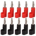thumbnail image 2 of ANGGREK Banana Plug Jack Adapter,Stackable Solderless Banana Plugs,5 Set Solderless Banana Plug Stackable Jack Connector Probe Adapter J.10026 4mm Black + Red, 2 of 8