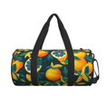 thumbnail image 2 of Gaeub Fresh Orange Lightweight Travel Cylinder Bag Gym Tote Bag Sports Training Duffle Bag with Pockets and Straps, 2 of 8