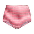 thumbnail image 3 of Lands' End Women's Tummy Control Gingham Tugless High Waisted Bikini Bottoms, 3 of 4