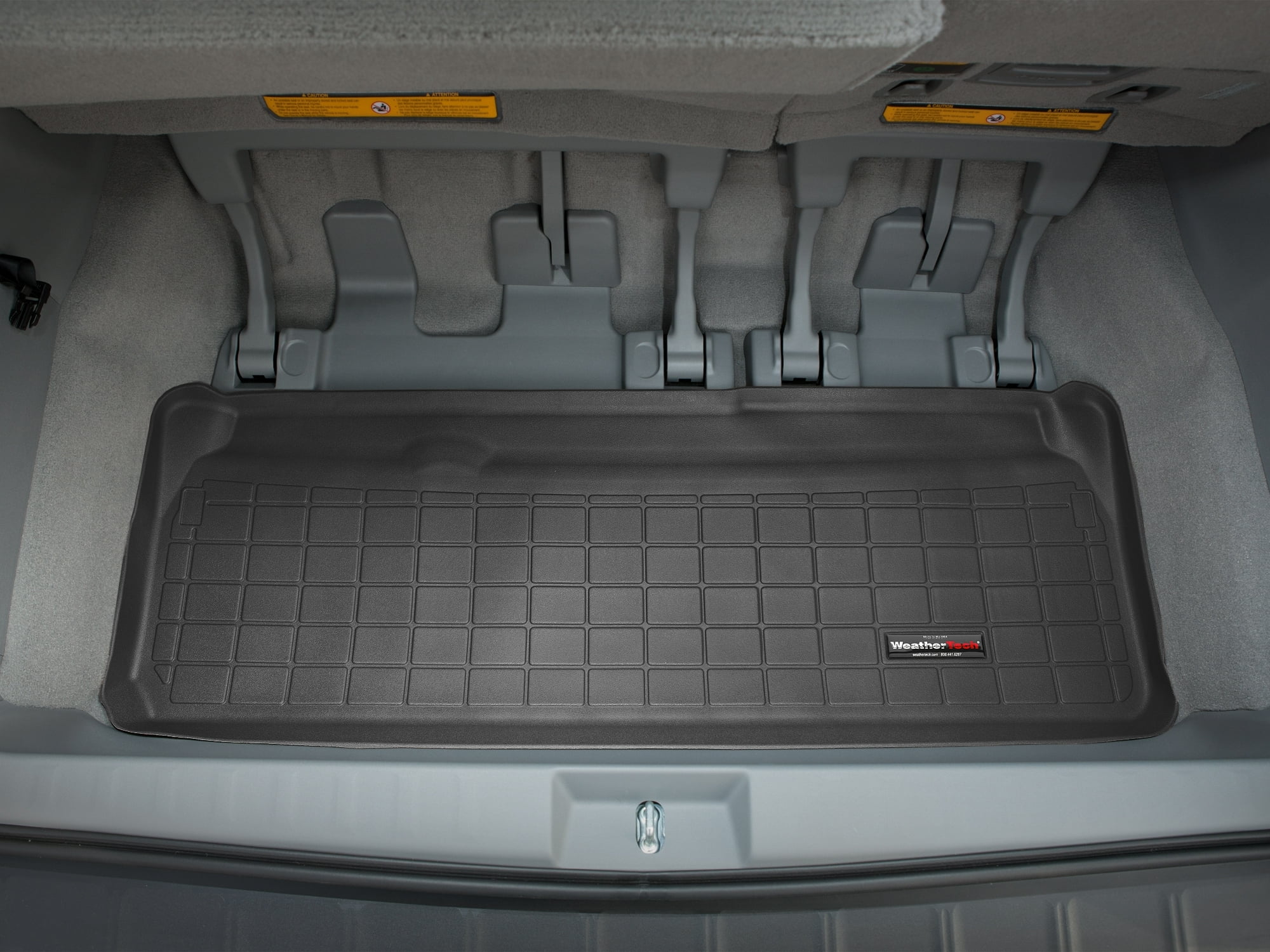 WeatherTech Cargo Trunk Liner compatible with 2013-2020 Toyota Sienna - Behind 3rd Row, Black