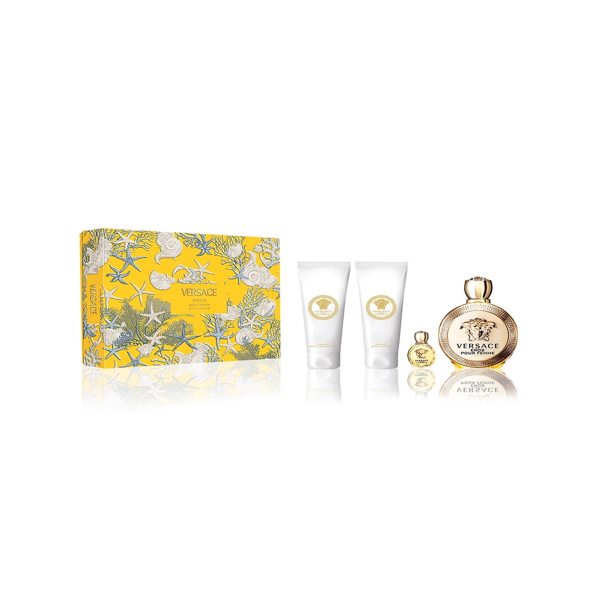 Versace Dylan Blue Perfume for Women - 4 Pc Set with 3.4oz EDP