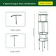 thumbnail image 4 of Estacas de soporte para plantas, diseño redondo desmontable para hortensias, rosas, tomates, etc., 4 of 5