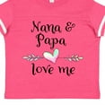 thumbnail image 4 of Inktastic Nana and Papa Love Me- Heart Grandchild Boys or Girls Toddler T-Shirt, 4 of 5