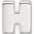 thumbnail image 1 of Sterling Silver E-Coated Letter H Slide Charm(Length 7.35) - Jbsp, 1 of 5