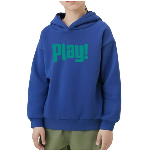 Toddler Pullover Sweatshirt Fashion Girl and Boy' Casual Long Sleeve Tops Hoodie Printing Tops Baby Girls Long Sleeve Shirts Blue 3T