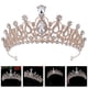 thumbnail image 2 of KAKOWELY Tocado de niña de las flores con brillantes diamantes de imitación, tocado de cumpleaños, tiara de niña de las flores, corona, 2 of 5