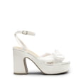 thumbnail image 2 of Sandalias de Tacón Grueso para Mujer DREAM PAIRS con Lazo Blanco, 2 of 7
