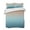 Brown Teal, variant on Quilts Full Size Bedding Set, Teal Brown Ombre Lightweight Quilted Comforter, Turquoise Gradient Modern Abstract Art Soft Reversible Bedspread Coverlet with Pillow Covers for All Season, 78" x 90"