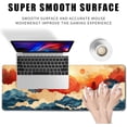 thumbnail image 2 of Desk Mat Red and Gold Blue Wave Decor Large Keyboard Sun Mouse Pad for Laptop Pc Setup Desk Cover Protector Desk Décor for Office Home Work Gaming 31.5" X 11.8" Stitched Edge Non-Slip Design, 2 of 6