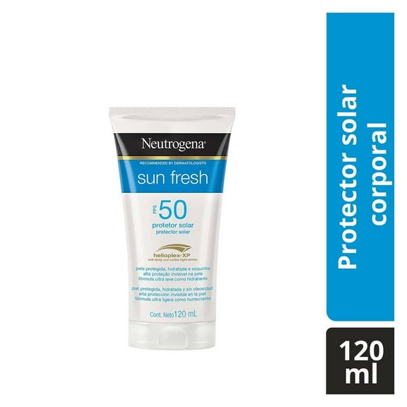 Protector solar Neutrogena cuerpo y rostro FPS 50 sunfresh 120 ml