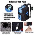 thumbnail image 2 of Mochila Viaje Gran Tamaño 52L con Puerto USB para Portátil 17 H/M (Azul), 2 of 3