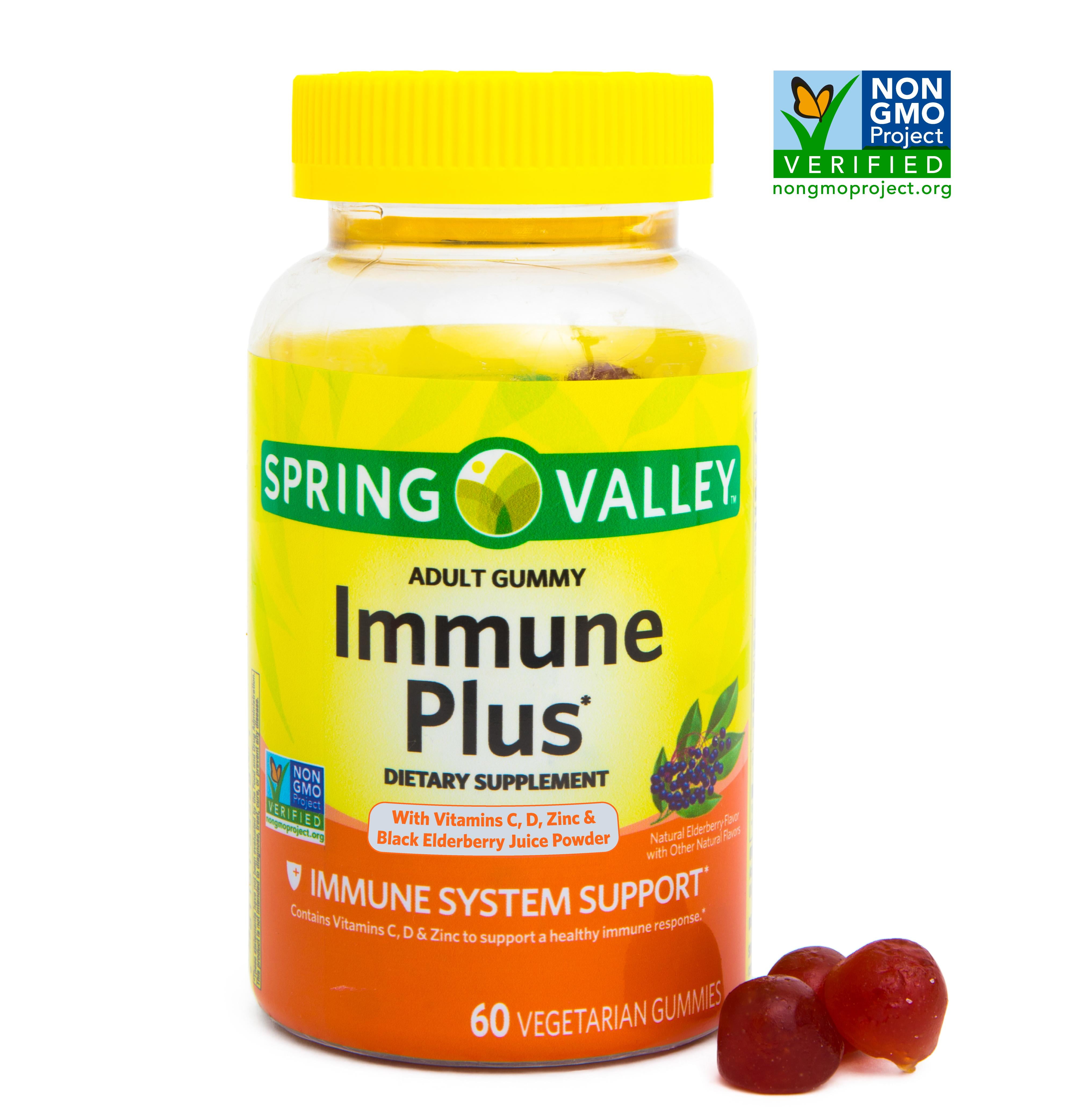 Spring Valley Immune Plus Vegetarian Gummies, 60ct
