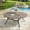 Graywood, variant on VOXBIN Round Patio Table with Adjustable Umbrella Hole, All Weather Metal 59.8" Outdoor Table, Gray