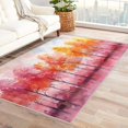 thumbnail image 1 of Tree Rugs for Living Room Bedroom - Woodland Rug 3x5 - Landscape Carpet for Home Decor - Washable Non Slip Patterned Indoor Small Area Rug - Soft & Low Pile (ZN&688), 1 of 7