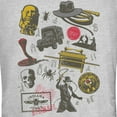 thumbnail image 2 of Junior's Raiders of the Lost Ark Movie Icons  Graphic Tee Athletic Heather Large, 2 of 3