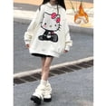 thumbnail image 2 of Veste d'hiver en mélange de coton ajouré pour femme, efficace amincissante, sweat à capuche imprimé de dessin animé, coupe ample, vêtements d'extérieur confortables, 2 of 4