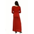 thumbnail image 3 of 24seven Comfort Apparel Long Sleeve Maternity Maxi Dress, 3 of 4