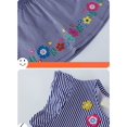 thumbnail image 4 of Emy Dola Little Girls Ruffle Sleeve Dress Tiered Swing A-Line Twirly Skater Dresses Kids Midi Casual Summer Sundress, 4 of 6