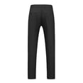 thumbnail image 3 of Men's Casual Pants Men's Classic Veneer Crease Flat Head Chinos Mature Straight Leg Pants Black 2XL, 3 of 3