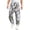 White, variant on Men's Camo Cargo Sweatpants Maple Leaf Print Drawstring Waist Tapered Cargo Pants with Flap Pockets Wide Leg Trousers Hunting Casual Fashion Loose Fit Y2k Outfits,Black L