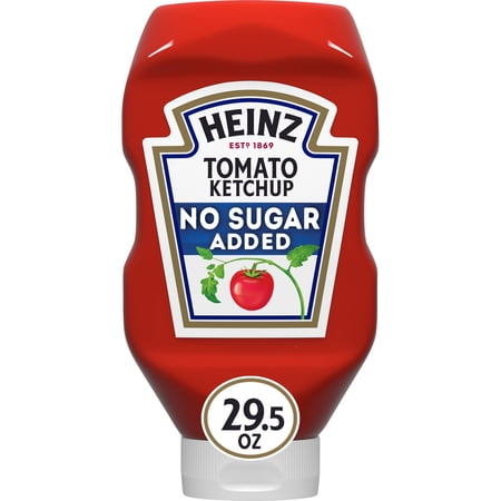 Heinz Tomato Ketchup with No Sugar Added, 29.5 oz Bottle