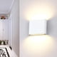 thumbnail image 3 of Lámpara de pared LED para exterior, 3000 K, resistente al agua, luz blanca cálida, aplique de pared de aluminio 6W Blanco, 3 of 8