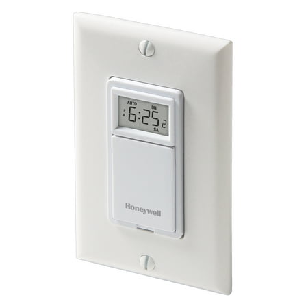 Honeywell 7-Day Programmable Light Switch Timer, White (Best Light Switch Timer)