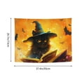 thumbnail image 2 of Halloween Tapestry Wall Hanging, Halloween Blue Witch Hat Black Cat Tapestry for Bedroom Aesthetic, Cute Tapestry Wall Decor, Halloween Decoration for Bedroom, Living Room, Indoor 29x37in, 2 of 7