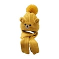 thumbnail image 1 of Conjunto de gorro y bufanda de invierno Strade Fareast Limited para niños amarillo, 1 of 8