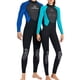 thumbnail image 2 of Advancent Traje de buceo Neopreno Nylon Traje de baño de manga larga Borde de cuero Clásico Cuello Traje de neopreno de Deportes acuáticos Mujer Verde XXL, 2 of 6