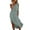 Gray, variant on Horkkom Flowy Dresses for Women Summer Sleeveless Maxi Dresses Beach Solid Color Long Dresses with Pockets Silt Side L