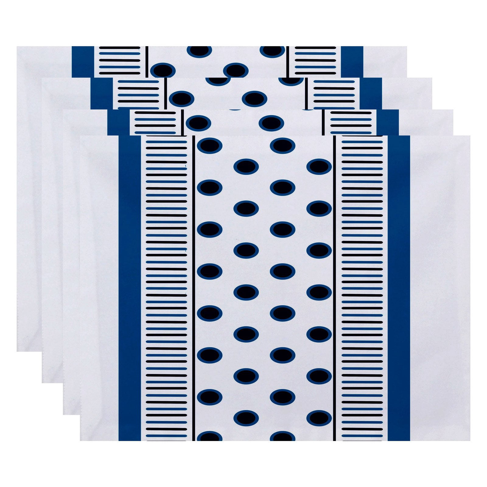 Simply Daisy 18" x 14" Center Stripe Stripe Print Placemat (Set of 4)