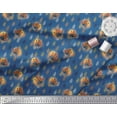 thumbnail image 3 of Soimoi Polyester Crepe Fabric Feather & Bird Cartoon Print Fabric by Yard 52 Inch Wide, 3 of 3