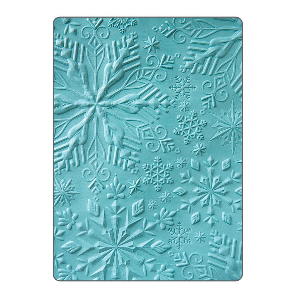 Sizzix 3-D Textured Impressions Embossing Folder Winter Snowflakes by Katelyn Lizardi