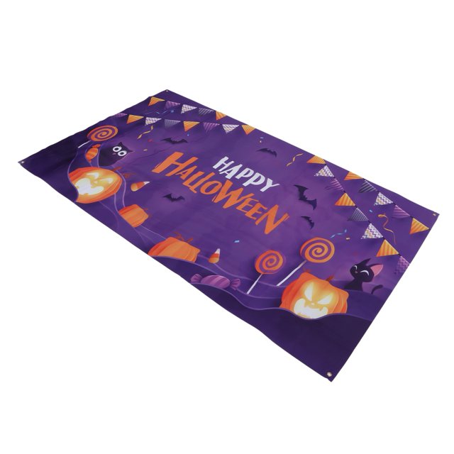 Pancarta De Fondo De Halloween, Fondo De Feliz Halloween Imágenes Vívidas Impresión De Alta Definición Material De Poliéster Suave Elástico 5.9x3.6ft Para Disparos De ANGGREK Halloween Decorations Indoor