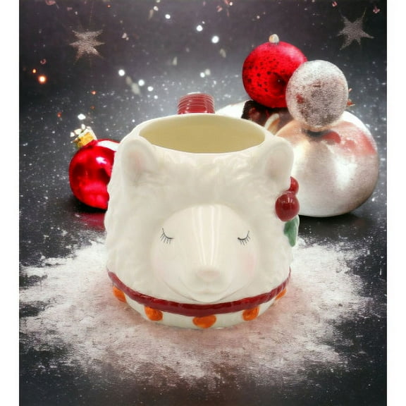 Ceramic Christmas Alpaca Llama Mug 12oz Holiday Kitchen