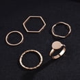 thumbnail image 5 of Fashionwomen'sopenringjointringpinkyringsetAmazon, 5 of 5